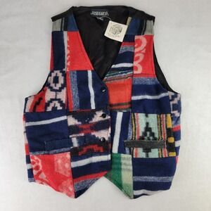Sugar Brand Vest L Vintage Wool Blend Aztec Southwestern Gorpcore Hippie Unisex